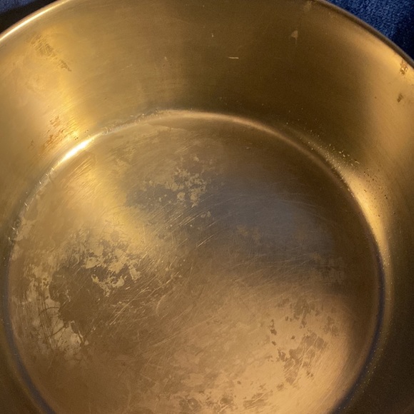 Vintage Revere Ware 4.5 Qt Stock Pot Copper Bottom Stainless Steel Lid 90s - Picture 4 of 5